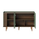 Ver imagem 4 de Balcão Buffet com 3 Portas 136x79cm Jurerê Hortelã Amêndoa