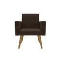 Ver imagem 3 de Kit 10 Poltronas: Elegância para Recepção e Sala de Espera Marrom