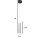 Ver imagem 4 de Lustre Pendente Led 7w Tubo Preto 20cm 3000k Bivolt Dcd01132