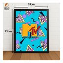 Ver imagem 2 de Quadro Decorativo Mtv Music Television c/ Vidro e Moldura Preto