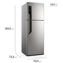 Ver imagem 2 de Geladeira Electrolux 480 Litros Frost Free Duplex com Autosense Inox Look Tf71s 220v
