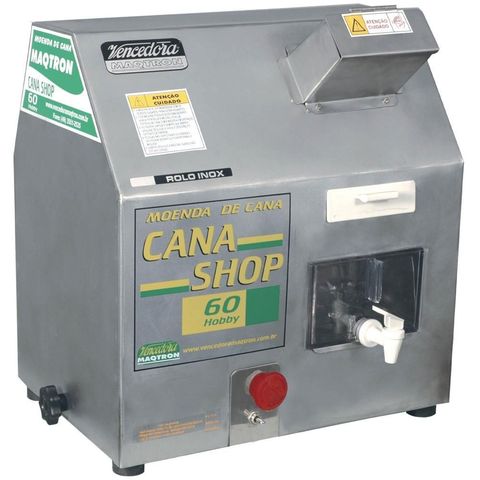 Moenda de Cana Maqtron 60 Litros Rolo de Ferro Não Respinga Profissional