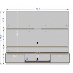 Painel para TV até 65 Polegadas 2 Portas Âmbar  - 4