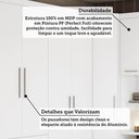 Ver imagem 6 de Quarto de Canto Casal com Guarda Roupas e Cabeceira Alpes Luciane Móveis