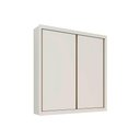 Ver imagem 3 de Guarda Roupa Solteiro 2 Portas de Correr e 4 Gavetas Zurique Braúna/off White - Europa