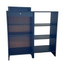 Ver imagem 2 de Balcão Caixa + Vitrine Expositor Atendimento Lojas e Comércios 100% Mdf Preto - Suprema Móveis