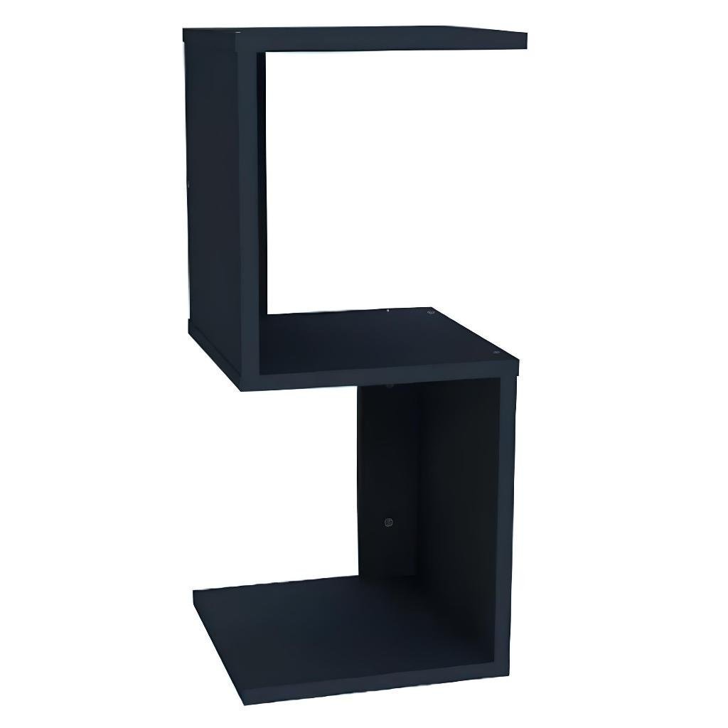 Mesa de Cabeceira Moderna Quarto S ou Z Mdf Decorativa:preto - 1