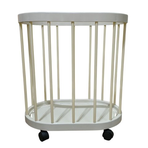 Cesto Organizador Rodinhas Carrinho Multiuso Organiza Guarda Acessorios Roupa Objetos Casa Salao Ban