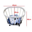 Ver imagem 2 de Cesto Organizador Rodinhas Carrinho Multiuso Organiza Guarda Acessorios Roupa Objetos Casa Salao Ban