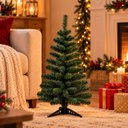 Ver imagem 1 de Árvore de Natal Verde 60cm 50 Galhos Decoração Natalina