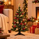 Ver imagem 2 de Árvore de Natal Verde 60cm 50 Galhos Decoração Natalina