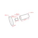 Ver imagem 7 de Espelho Decorativo Adnet Marrom Alça Corda Naval Preta 40 cm Redondo 40 cm