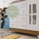 Ver imagem 6 de Cômoda Infantil com Fraldário Gabrielle Branco
