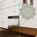 Ver imagem 7 de Cômoda Infantil com Fraldário Gabrielle Branco