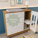 Ver mais imagens de Cômoda Infantil com Fraldário Gabrielle Branco