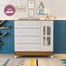 Cômoda Infantil com Fraldário Gabrielle Branco - 4