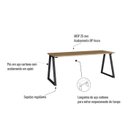 Ver imagem 5 de Mesa Escrivaninha para Escritório 160cm Concept Móvel na Caixa