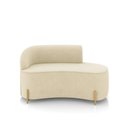 Ver imagem 5 de Sofá 2 Lugares Orgânico 140cm Pé Dourado Morgan Suede Bege D03 - D’Rossi