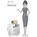 Ver imagem 4 de Mesa de Cabeceira 2 Gavetas e 1 Nicho Modena Albatroz Móveis