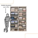 Ver imagem 4 de Guarda Roupa Casal Modulado Versa MDF 4 Portas com 10 Prateleiras