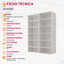 Ver imagem 7 de Guarda Roupa Casal Modulado Versa MDF 4 Portas com 10 Prateleiras