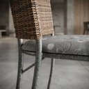 Ver imagem 3 de Kit 4 Cadeiras Atlanta Corino Paraopeba e Rattan Carvalho Tubo Martelado