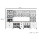 Ver imagem 5 de Kit de Cozinha Completa 8 Peças Americana (2aéreos+2balcões+2paneleiros+2complementos) C/ Pés