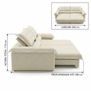 Ver imagem 3 de Sofa Linho Retratil Reclinavel Majestade 260 m Premium Yescasa