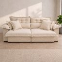 Ver imagem 4 de Sofa Linho Retratil Reclinavel Majestade 260 m Premium Yescasa