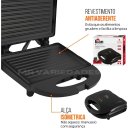 Ver imagem 4 de Sanduicheira Grill 2 em 1 Kian Preta Elétrica 110v 127v 750w Cor Preto