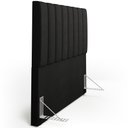 Ver imagem 6 de Cabeceira Cama Box Casal 140 cm Dália W01 Crepe Preto - Lyam Decor