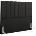 Ver imagem 2 de Cabeceira Cama Box Casal 140 cm Dália W01 Crepe Preto - Lyam Decor