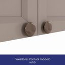 Ver imagem 4 de Armario Aereo 120 Cm 3 Portas Unna Gris Poliman