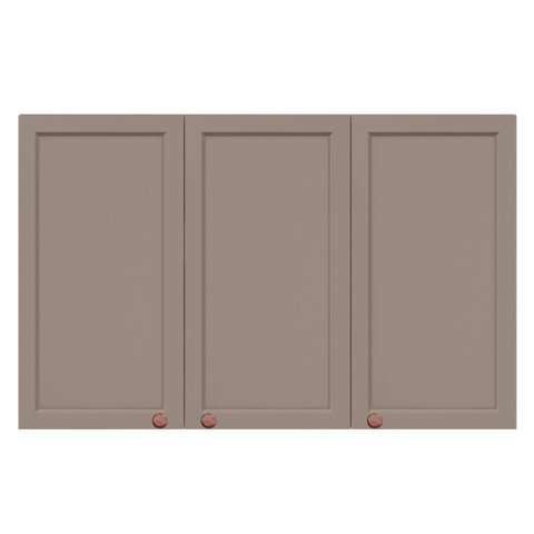 Armario Aereo 120 Cm 3 Portas Unna Gris Poliman