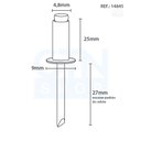 Ver imagem 4 de Rebite De Repuxo Em Alumínio Caixa Stein - 4.8X25 S-525 - Caixa C/250