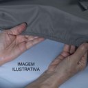 Ver imagem 2 de Lençol Unique Avulso de Baixo King com Elástico Micro Percal 400 Fios - Cinza