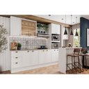 Ver imagem 3 de Balcão Ilha Cozinha Gourmet Bancada Bella 2613 120cm Branco - Carraro
