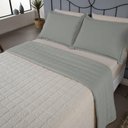 Ver imagem 3 de Kit Cobre Leito Matelado Dupla Face Sherpa de Carneiro 3 Peças Casal 80% Algodão - 20% Poliéster