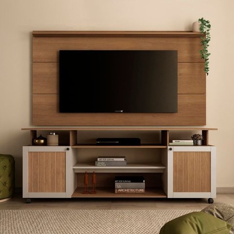 Conjunto Sala de Estar: Rack Ipanema 4698 + Painel Slim 4744