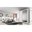 Ver imagem 2 de Guarda Roupa Solteiro com Espelho Mdf 3 Gavetas - Toledo-branco - Móveis Novo Horizonte