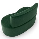Ver imagem 7 de Sofá 2 Lugares 140cm Orgânico para Sala de Estar Living Larissa L02 Couríssimo Verde - Lyam Decor