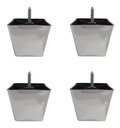 Ver imagem 1 de Kit 4 Pés para Sofa Rack Estofados Modelo Cadency Cromado Trapézio Alt 6 Cm