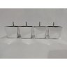 Kit 4 Pés para Sofa Rack Estofados Modelo Cadency Cromado Trapézio Alt 6 Cm - 5