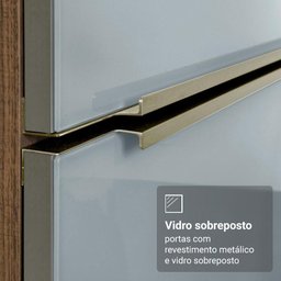 Armário de Cozinha Completa 566cm Rustic/cinza Lux Madesa 01 - 7