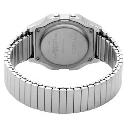 Relógio Timex Masculino Ref: T78582 Vintage Classic Digital Silver Mola - 3