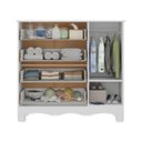 Ver imagem 5 de Cômoda Infantil 95cm 1 Porta e 4 Gavetas Dengo Multimóveis Mp4439 Branco