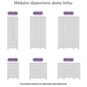 Ver imagem 6 de Cômoda Infantil 95cm 1 Porta e 4 Gavetas Dengo Multimóveis Mp4439 Branco