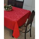 Ver imagem 1 de Toalha Mesa Quadrada Jacquard 4 Lugares 140x140cm - Vermelha
