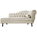 Ver imagem 4 de Kit Diva Recamier Diana 160cm Lado Esquerdo e 02 Poltronas Classic Linho Bege