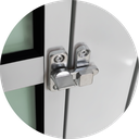 Ver imagem 4 de Porta de Sala Alumínio 80 e.L25 V.Boreal Branco Brimak